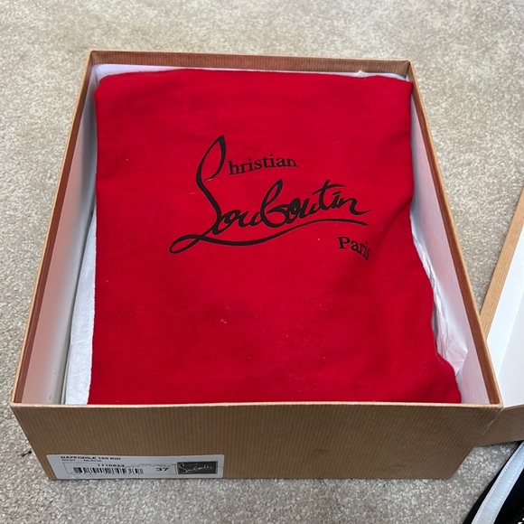 Christian Louboutin Black Daffodile 160mm Kid size 37 - Picture 16 of 16